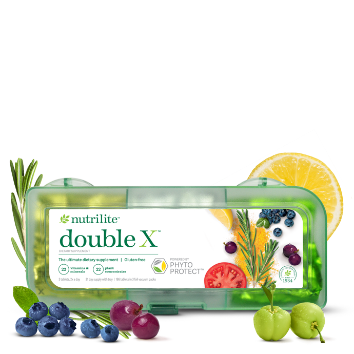 Nutrilite™ Double X™ Vitamin/Mineral/Phytonutrient Supplement - 31-Day Supply with 3-Compartment Case