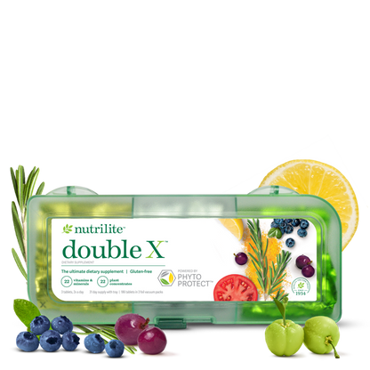 Nutrilite™ Double X™ Vitamin/Mineral/Phytonutrient Supplement - 31-Day Supply with 3-Compartment Case